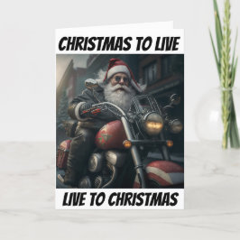 Motorrad-CHRISTMAS ZUM LEBEN witziger Neuheit Dankeskarte