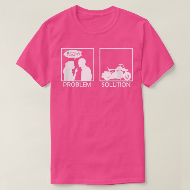 Motorrad Cruiser Biker Motorrad Vater Str. T-Shirt (Design vorne)
