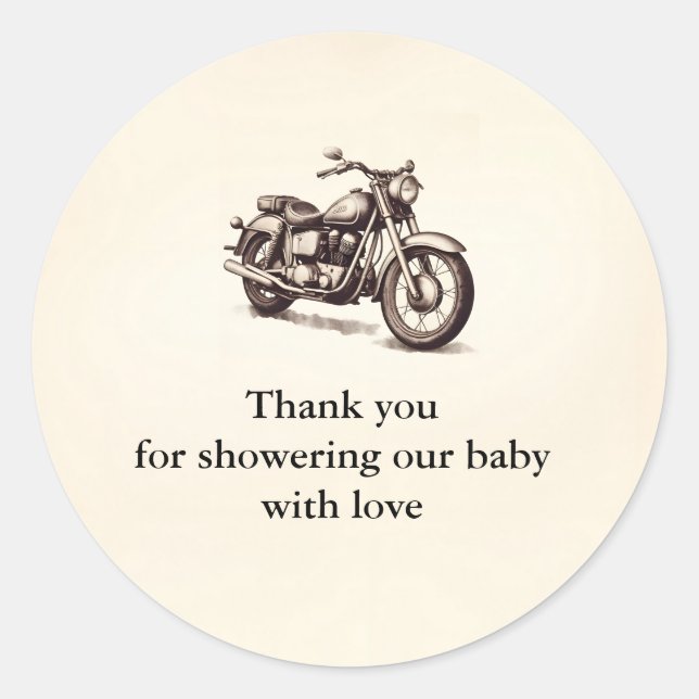 Motorrad Danke Stickers (Vorderseite)