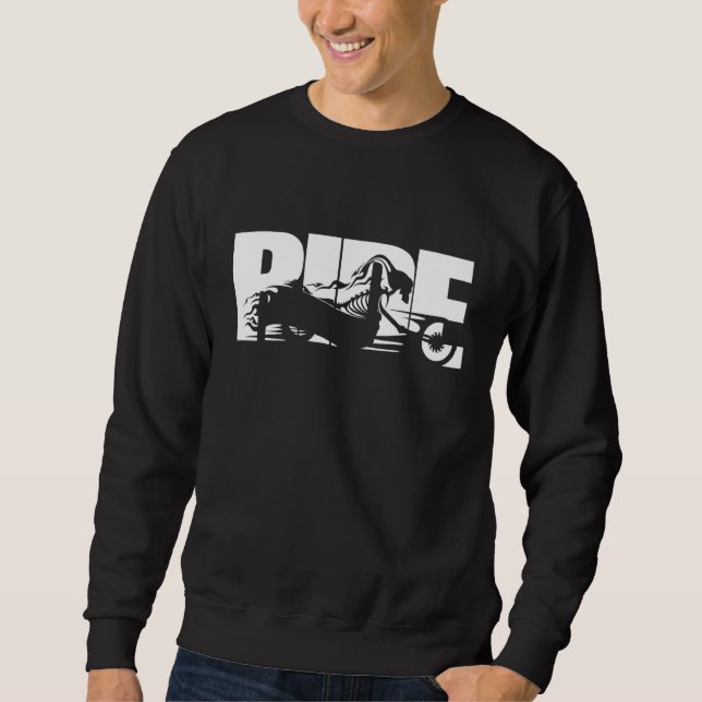 Motorrad-Design Motorrad-Leben Sweatshirt (Vorderseite)