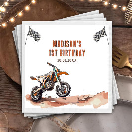 Motorrad-Dirt Bike Geburtstagsparty Napkins Serviette