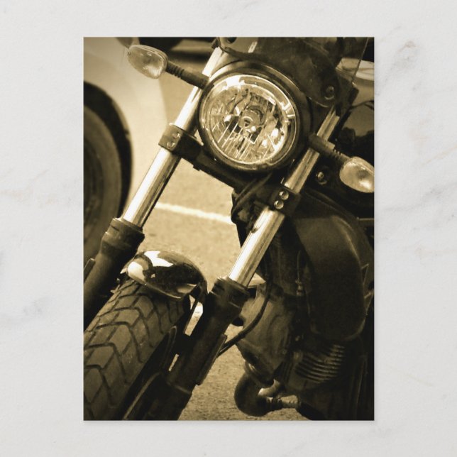 Motorrad-Dirt-Motorrad-Detail Leichtrad Postkarte (Vorderseite)