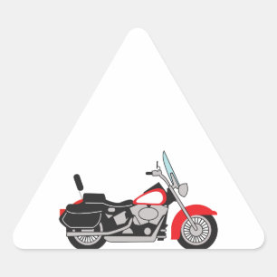 MOTORRAD DREIECKIGER AUFKLEBER