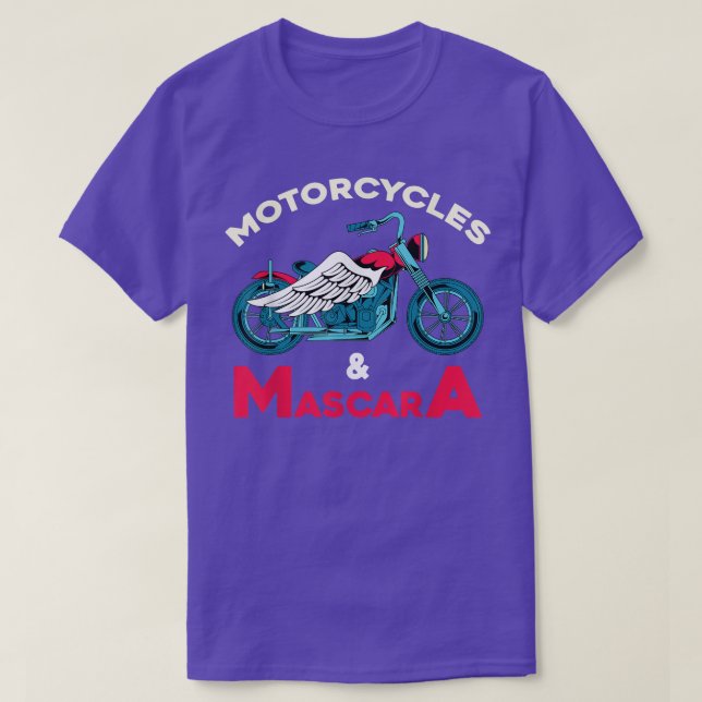 Motorrad Fahrrad Mascara T-Shirt (Design vorne)