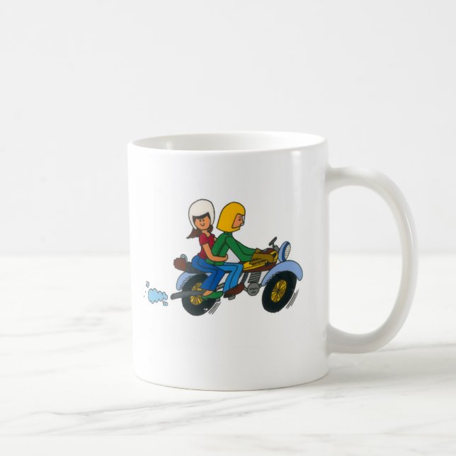Motorrad-Fahrt Kaffeetasse (Rechts)