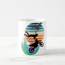 Motorrad, Fallschirme und im Freien Kaffeetasse