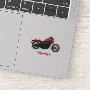 Motorrad für coole Kreuzfahrten Aufkleber
