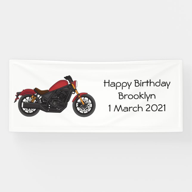 Motorrad für coole Kreuzfahrten Banner (Horizontal)