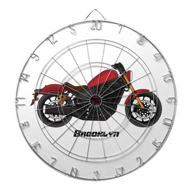 Motorrad für coole Kreuzfahrten Dartscheibe (vorne)