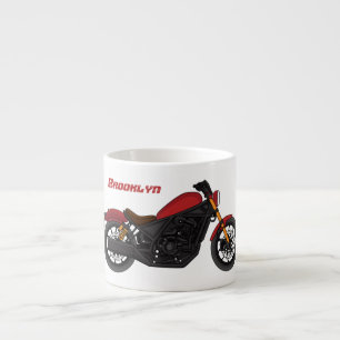 Motorrad für coole Kreuzfahrten Espressotasse