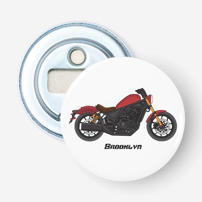 Motorrad für coole Kreuzfahrten Flaschenöffner (Vorderseite)