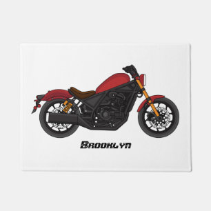 Motorrad für coole Kreuzfahrten Fußmatte