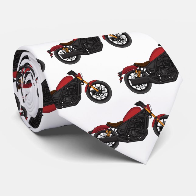 Motorrad für coole Kreuzfahrten Krawatte (Gerollt)