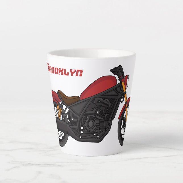 Motorrad für coole Kreuzfahrten Milchtasse (Vorderseite)