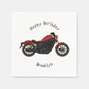 Motorrad für coole Kreuzfahrten Serviette
