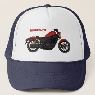Motorrad für coole Kreuzfahrten Truckerkappe