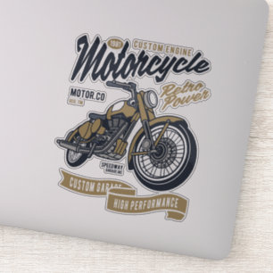 Motorrad für den Motor Aufkleber