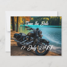 Motorrad für Wasser Save the Date