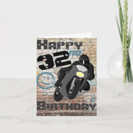 Motorrad 'Geburtstag 32nf noch Got Karte