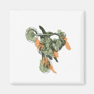 Motorrad - Geländefahrer Magnet
