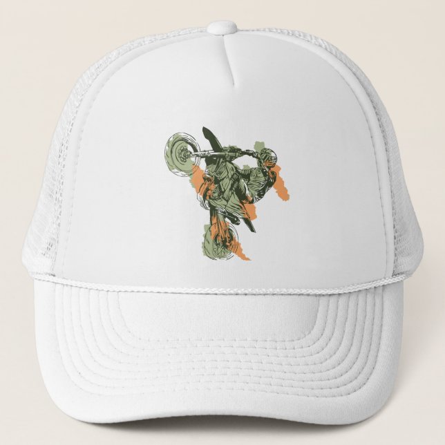 Motorrad - Geländefahrer Truckerkappe (Vorderseite)