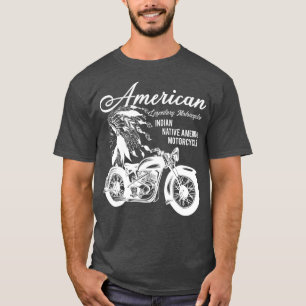 Motorrad-Geschenk für Indianer T-Shirt