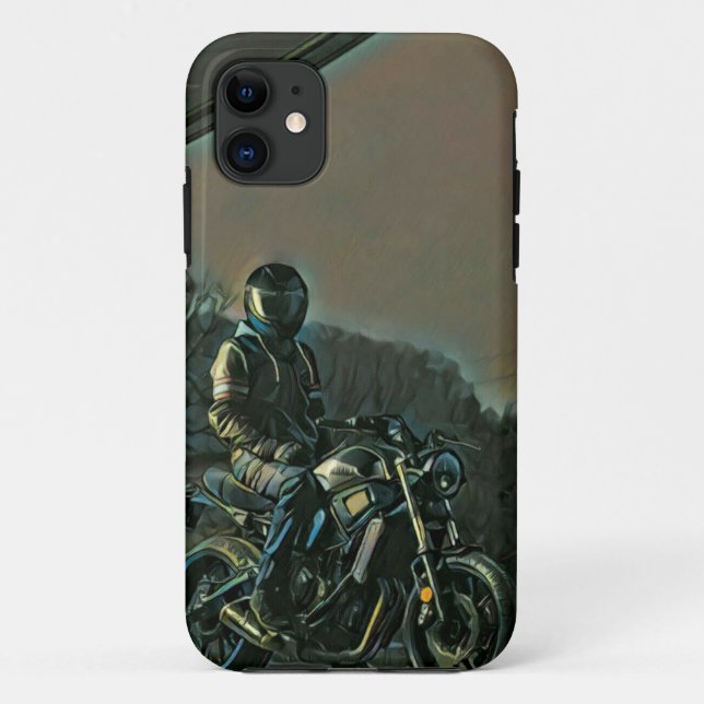 Motorrad-Geschenke Case-Mate iPhone Hülle (Rückseite)