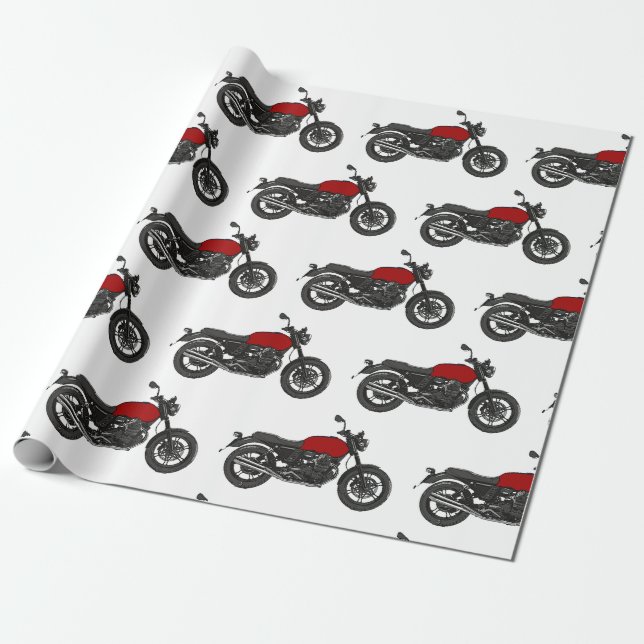 Motorrad Geschenkpapier (Ungerollt)