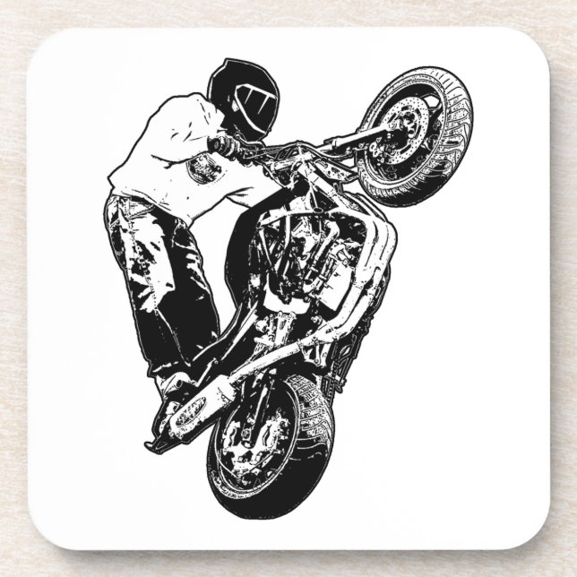 Motorrad Getränkeuntersetzer (Vorderseite)