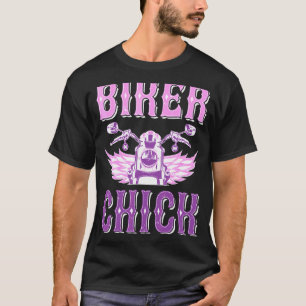 Motorrad Girl Women Biker Chick Bikers Sp T-Shirt