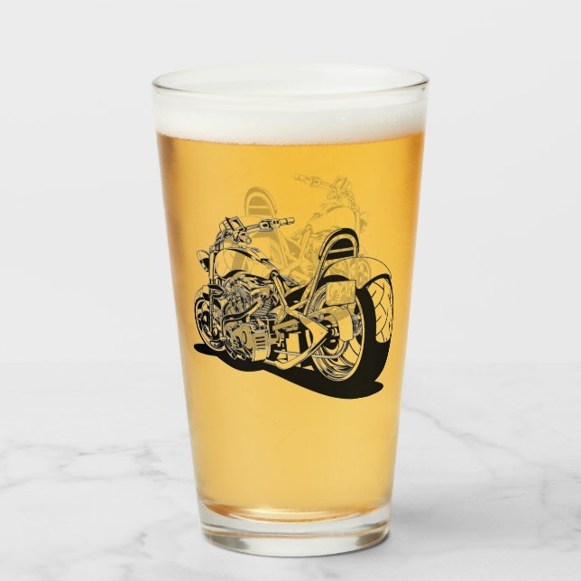 Motorrad Glas (Vorne (Gefüllt))