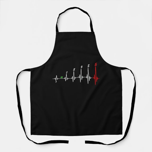 Motorrad-Heartbeat-Speed-Bike-Motocross Schürze (Vorderseite)