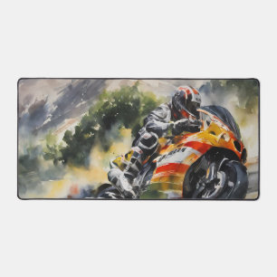 Motorrad-Höhepunkt Schreibtischunterlage