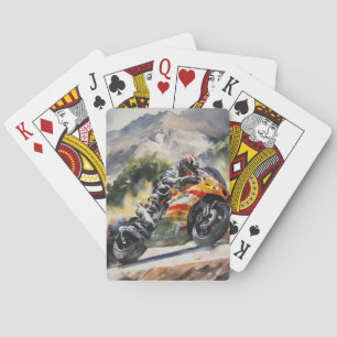 Motorrad-Höhepunkt Spielkarten