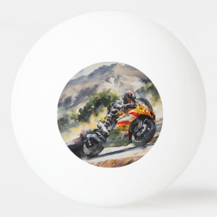 Motorrad-Höhepunkt Tischtennisball