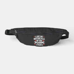 Motorrad-Hundebesitzer-Humor Bauchtasche