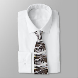 'Motorrad im Winter' Neck Tie Krawatte