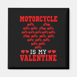 Motorrad ist mein Valentinerteam Niedliche Herzen Magnet