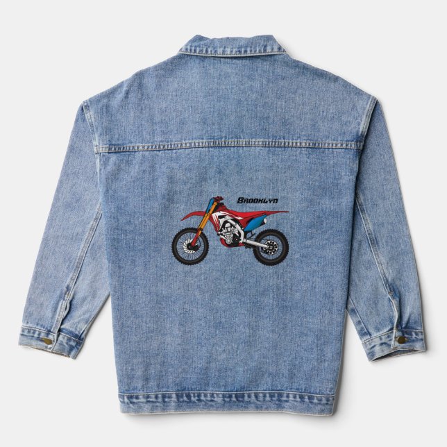 Motorrad Jeansjacke (Rückseite)