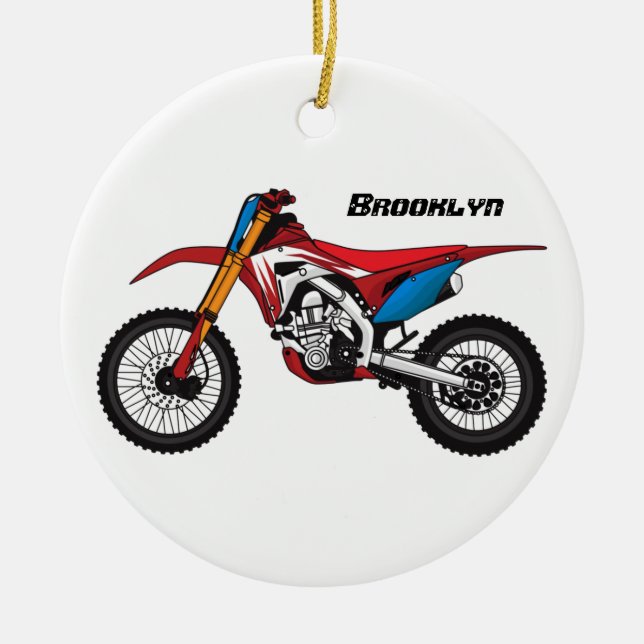 Motorrad Keramik Ornament (Vorne)