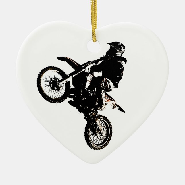 Motorrad Keramik Ornament (Vorne)