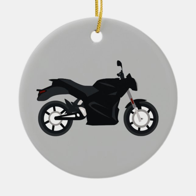 Motorrad Keramik Ornament (Vorne)
