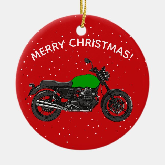 Motorrad Keramikornament (Vorne)