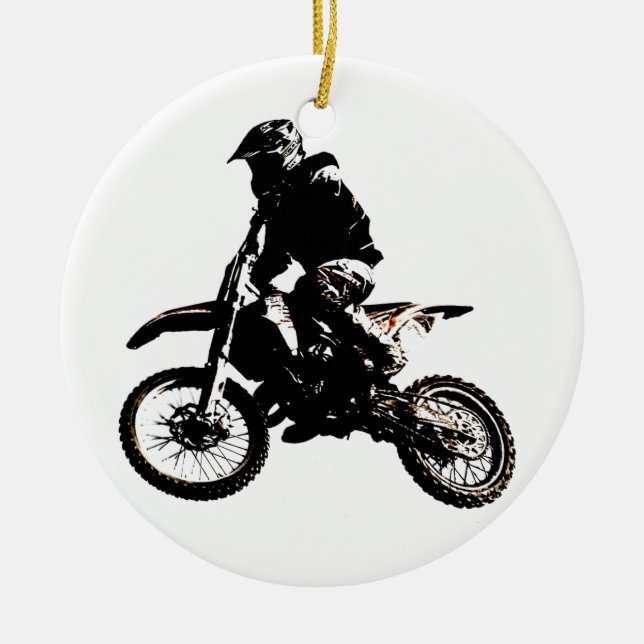 Motorrad Keramikornament (Vorne)