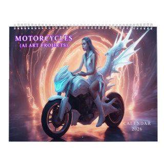 Motorrad-Kunst mit KI Kalender
