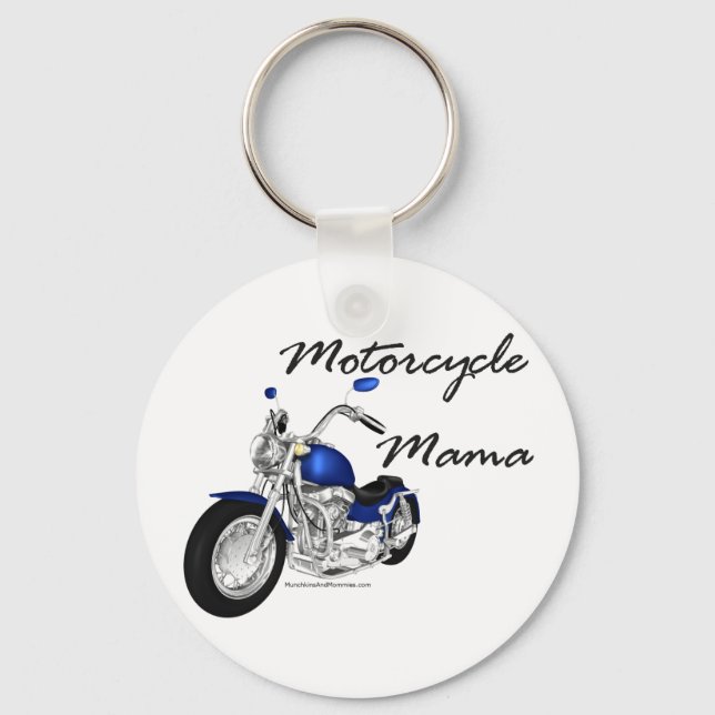 Motorrad Mama Schlüsselanhänger (Vorderseite)