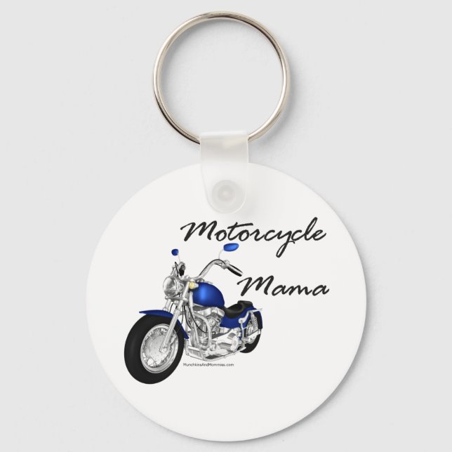 Motorrad Mama Schlüsselanhänger (Vorderseite)