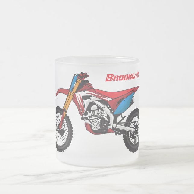 Motorrad Mattglastasse (Mittel)