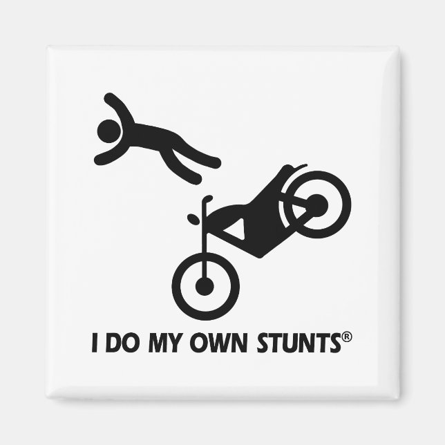Motorrad meine eigenen Stunts Magnet (Vorne)