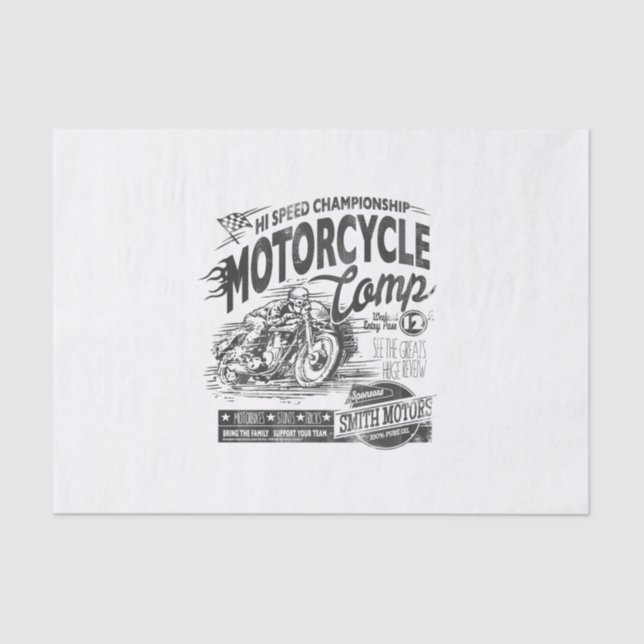 Motorrad-Meisterschaft Seidenpapier (Vorderseite)